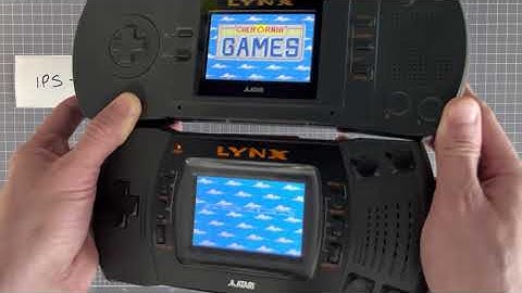 Comparing IPS and TFT BennVenn screens on Atari Lynx