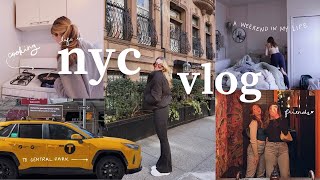 nyc vlog: weekend in my life, time with friends, central park, getting my hair done, chill vlog
