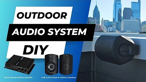 Simple Outdoor Speaker Setup - Polk Audio Atrium 6 + Pyle 4 Channel Marine Amp