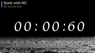 60 Second Timer ⏱️ | 1 Minute Countdown | No Music