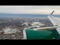 Frontier Airlines Airbus A321 Descent and Landing into Buffalo