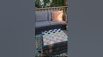 DIY checker board #diy #lowescreator #lowesfinds #loweshomeimprovement