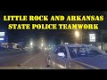 SHOTS FIRED from Chevy Malibu  - Little Rock and State Police pursue suspect vehicle - PIT Maneuver