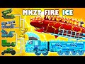Monster truck  ice mkzt ballistic missile hybrid fire monster ballon  arena tank cartoon