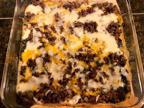 Restaurant Style Spinach and Ground Beef Casserole Potatoes Recipe Easy