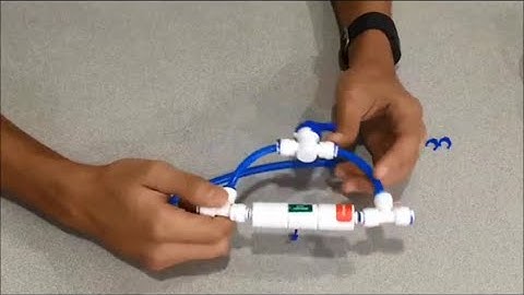 Installing Flush Valve on Reverse Osmosis RO Unit