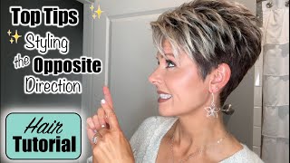 Pixie Hair Tutorial | TOP TIPS for Styling the Opposite Direction