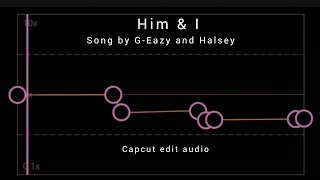 Him & I | G - Eazy and Halsey | Capcut audio edit |