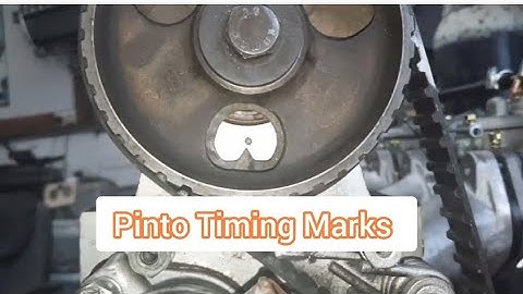 How to set up a timing cam belt on a Ford pinto engine RS2000