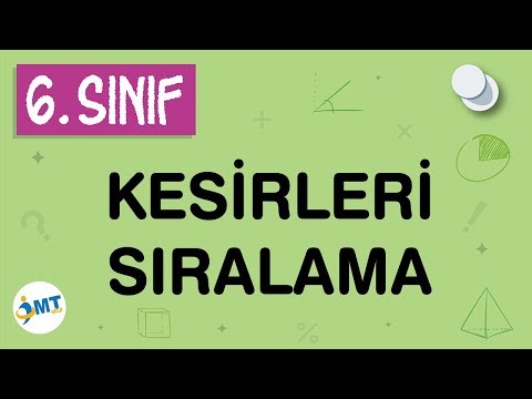 Kesirleri Sıralama Konu Anlatımı 6. Sınıf Matematik