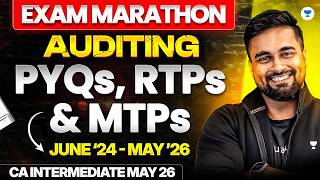 CA Inter Audit May 2026 | All PYQs, MTPs &amp; RTPs One Shot Revision | CA CS Shantam Gupta