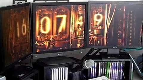 3Planesoft Nixie Clock Screensaver Demo
