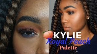 KYLIE ROYAL PEACH PALETTE TUTORIAL | ANIYAH SMITH