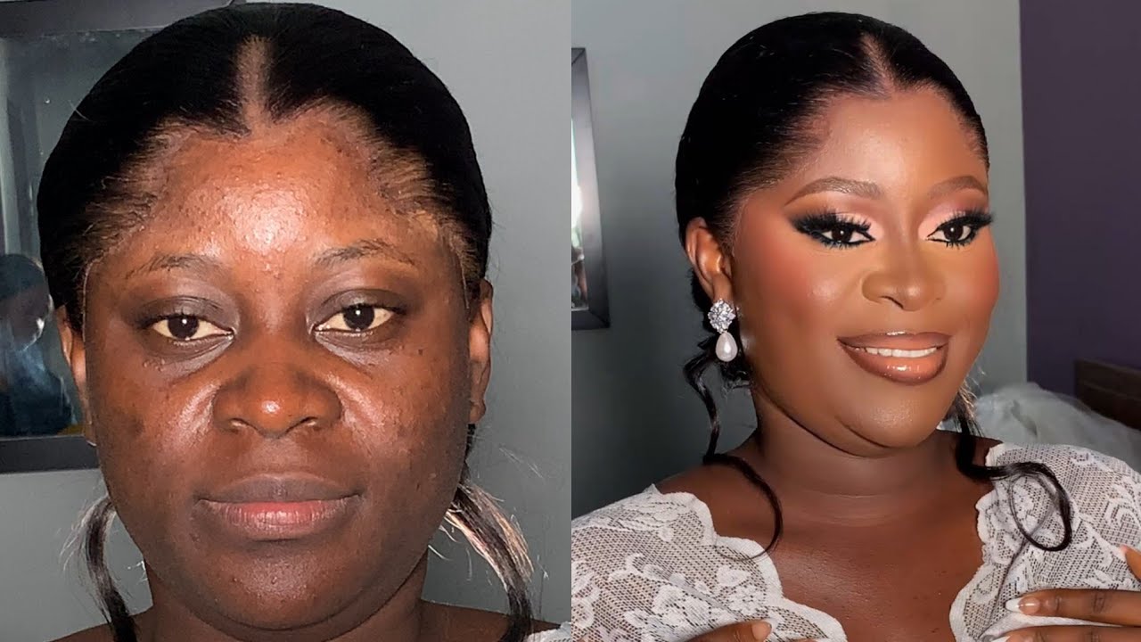 Step by Step Bridal  Makeup on Dark Skin