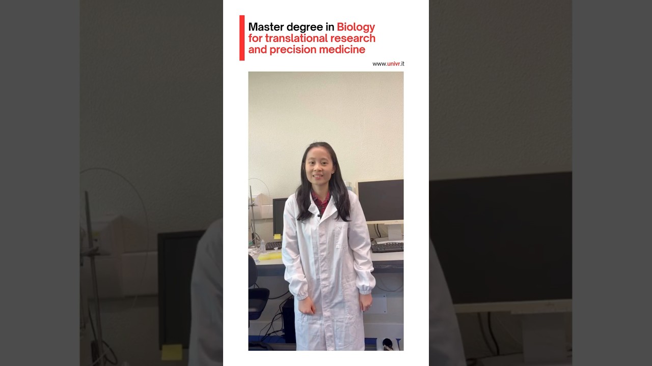 Grace, student of the course in Biology for translational research and precision medicine
