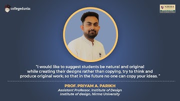 Prof. Priyam A. Parikh | Assistant Professor | Institute of Design, Nirma University