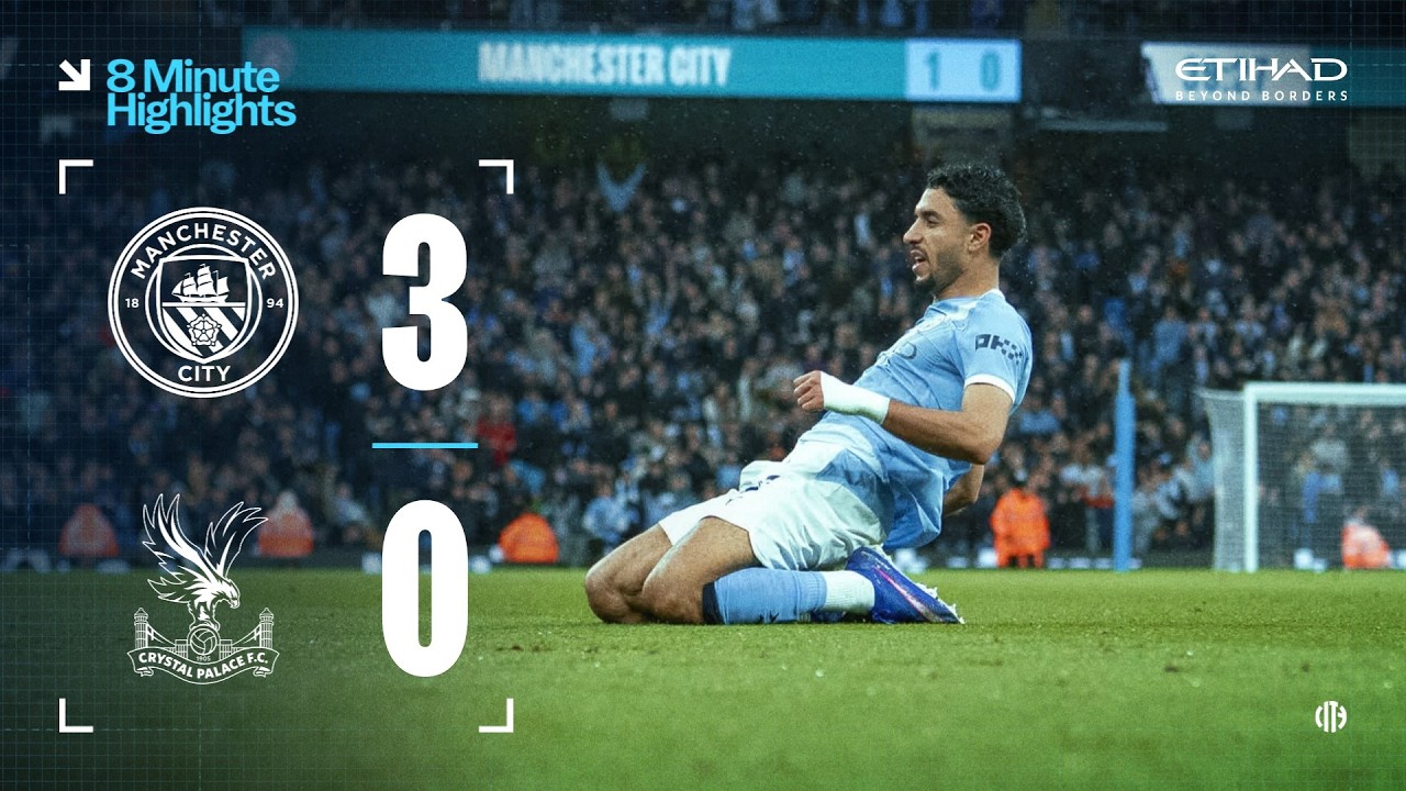 EXTENDED HIGHLIGHTS | Man City 3 - 0 Crystal Palace | City keep the pressure on Arsenal at the top!