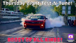 Some of the BEST TEST-n-TUNE ACTION! W/ HUGE BURNOUTS AND BIG TURBO CARS!