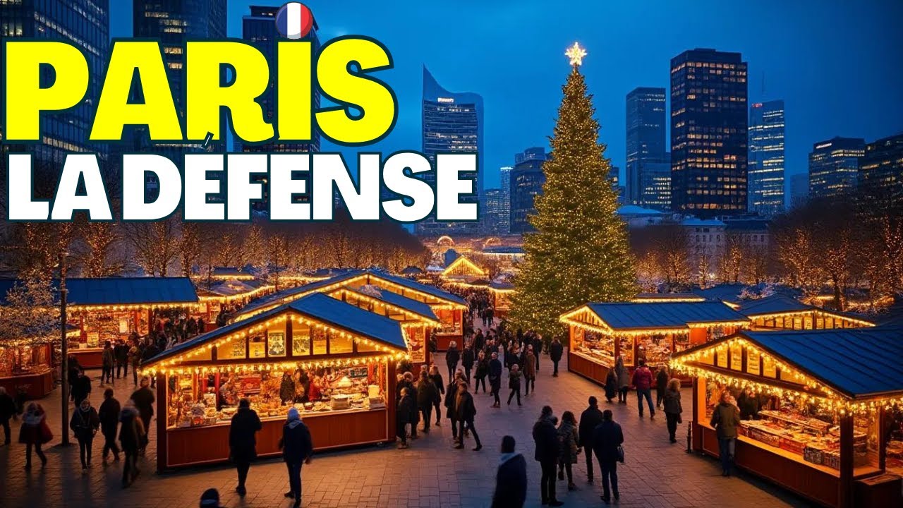 Paris, France 🇨🇵 : Magical Christmas Market at La défense
