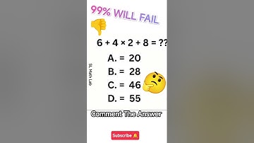 99% Will FAIL This Math Puzzle 😱 | Can You Solve It?