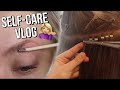How I Wax My Eyebrows + Hand-Tied Hair Extensions | VLOG