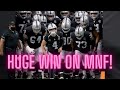 Raiders News #11 (Win on MNF, Gruden Fined, Injury Update)