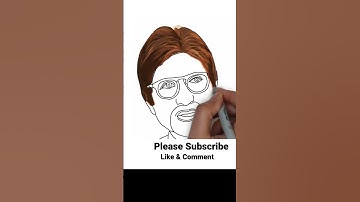 How to draw Amitabh Bachchan Sir step by step drawing. #amitabhbachchan #amitabhbachchandrawing