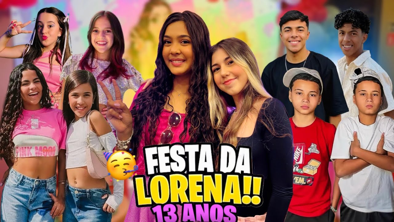 TUDO QUE ROLOU NA FESTA DA LORENA PINA DE 13 ANOS 🥳