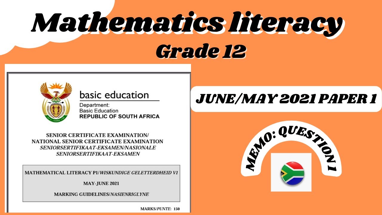 mathematical literacy grade 12 assignment august 2021 memorandum