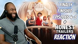 I Finally Finished ONE PIECE LIVE ACTION Episodes 4-8 + Honest Trailers Reaction