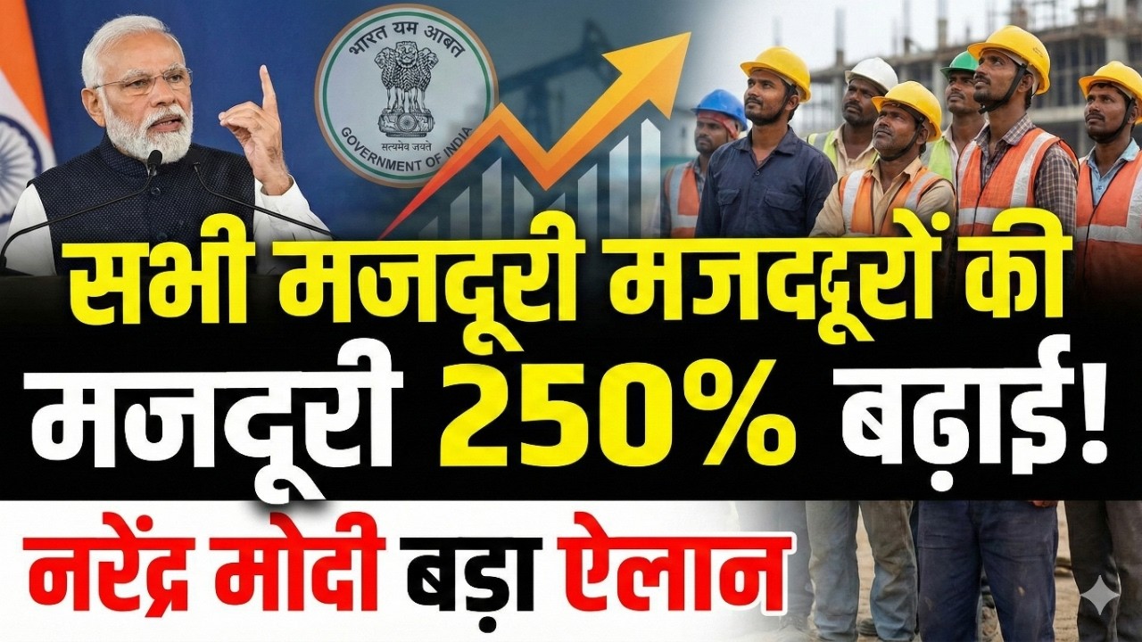 Labour minimum wage increase | मजदूरो की मजदुरी डबल |daily warker, labour minimum wage increase 2026