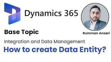Create Data Entity in D365 F&O