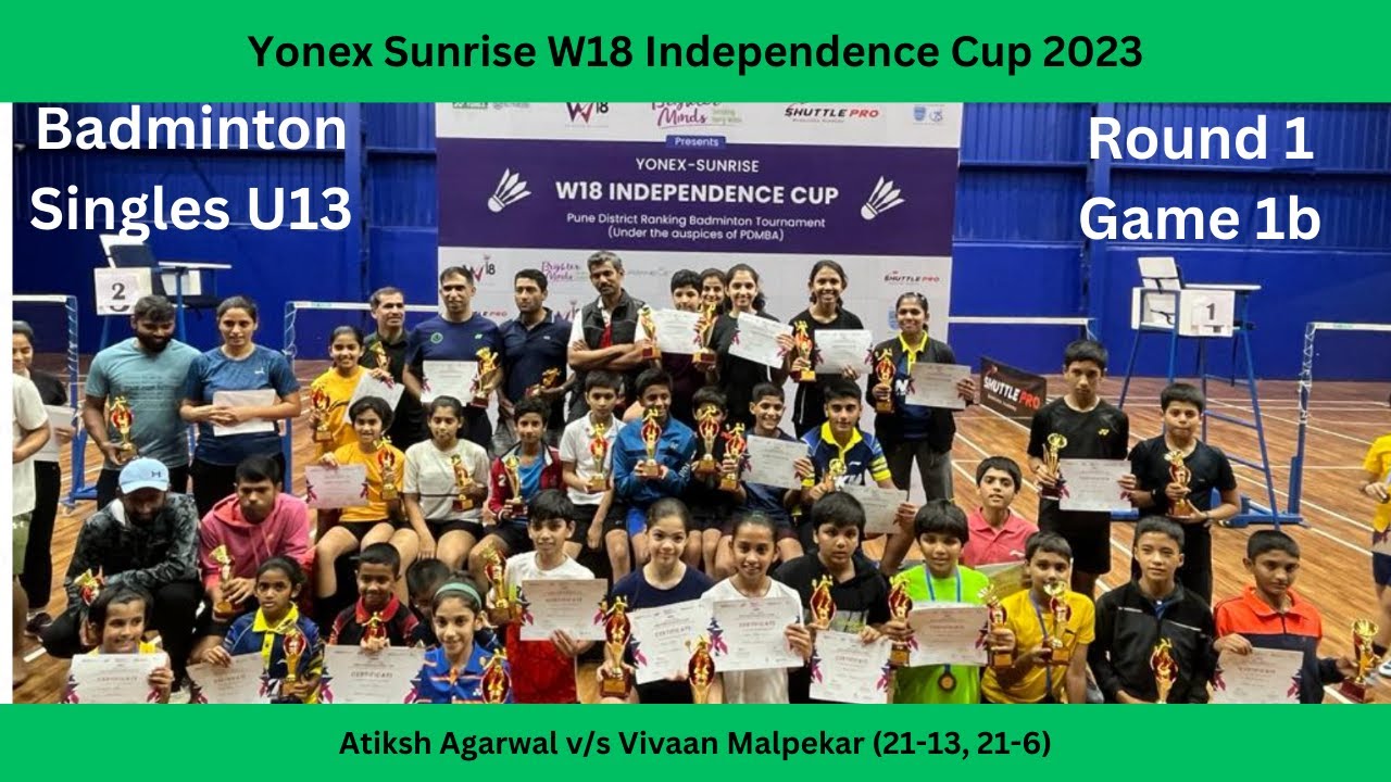 M115 - Under 13 Badminton Singles - Round 1 - Game 1b | Yonex W18 ...