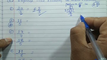 Class 6 - Exercise 7.2 - Q 2 | Express the following as mixed fractions