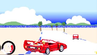 Turbo OutRun (ターボアウトラン) Arcade Racing Game by Sega Year 1989 Gameplay ...follow-up to 1986's Out Run screenshot 5