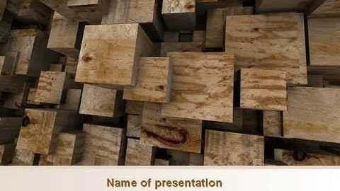 Abstract Marble Cubes PowerPoint Template by PoweredTemplate.com