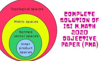 ISI M.MATH 2020 OBJECTIVE PAPER COMPLETE SOLUTION  (PAPER CODE PMA)