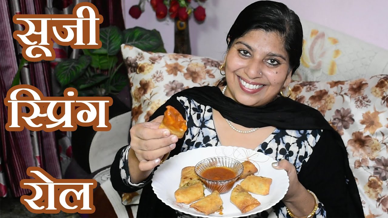 Suji Spring Rolls With Spicy Sauce - Best Recipe in Hindi | #FoodyNamokar - YouTube
