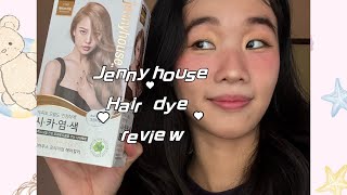 BEAUTY REVIEW: jennyhouse korean hair dye (before/ after) ash brown color 