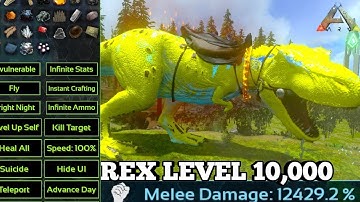 Ark mobile |Taming Rex level 10.000 (DOMANDO REX LEVEL 10.000