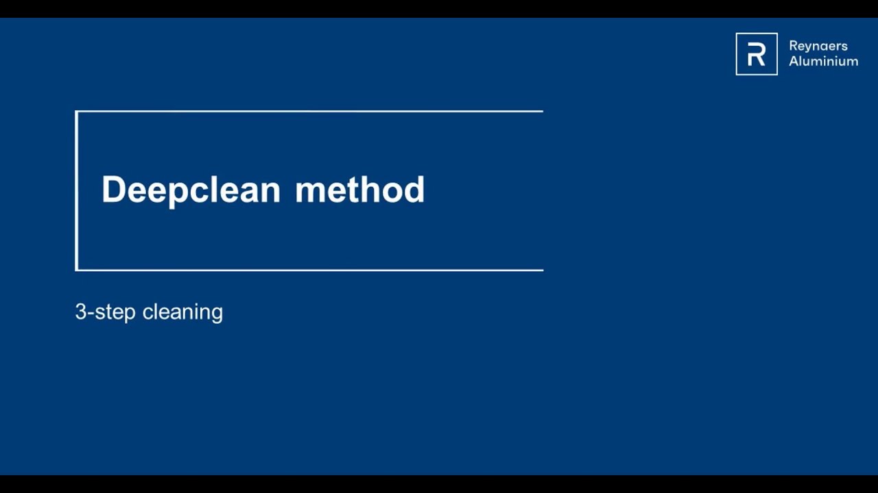 Deep clean methode voor aluminium kozijnen