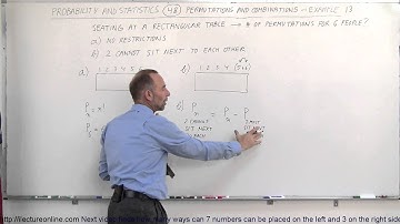 Probability & Statistics (48 of 62) Permutations and Combinations - Example 13