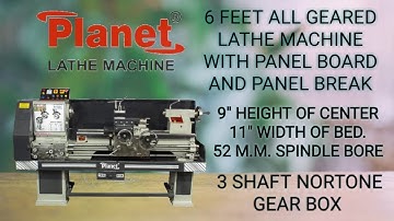 MEDIUM DUTY ALL GEARED LATHE MACHINE | PLANET LATHE | Yogi Machine Tools Rajkot