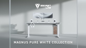 The Secretlab MAGNUS Pure White Collection