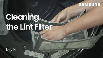 Clean the Lint Filter on your Samsung Dryer | Samsung US