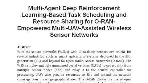 Multi Agent Deep Reinforcement Learning Based Task Scheduling and Resource Sharing for O RAN Empower