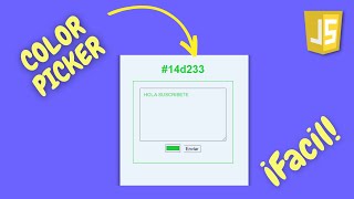 Selector de color básico con HTML CSS JavaScript | Color Picker