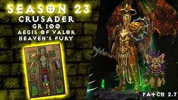 Diablo 3 (Season 23) - Crusader - Build Aegis of Valor - GR 100