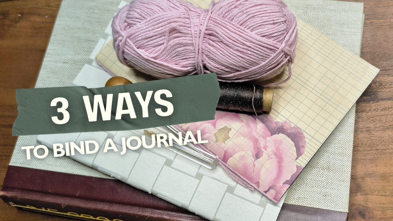 Tutorial: Three Binding Techniques for Junk Journals | Part 1 | easy and step by step |Englisch