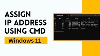 How to assign ip address using cmd
